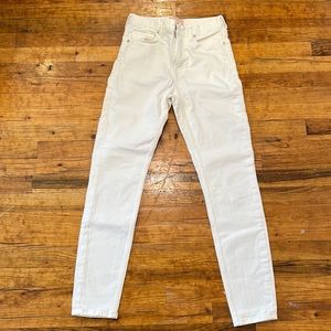 Everlane High Rise Skinny Jean 27 Tall White Denim